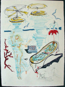 Salvador Dali - Imagination and Objects of the Future - Liquid Torando Bath Tub