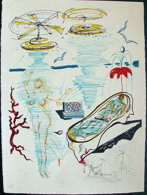 Salvador Dali - Imagination and Objects of the Future - Liquid Torando Bath Tub