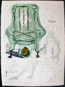 Salvador Dali - Imagination and Objects of the Future - Intra-Uterine Paradisiac Locomotion