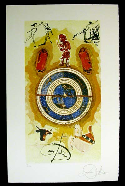 Salvador Dali - Lyle Stuart Tarot Cards - Wheel of Fortune