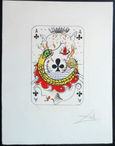 Salvador Dali - Playing Cards - Playing Cards Clubs - Ace of Clubs