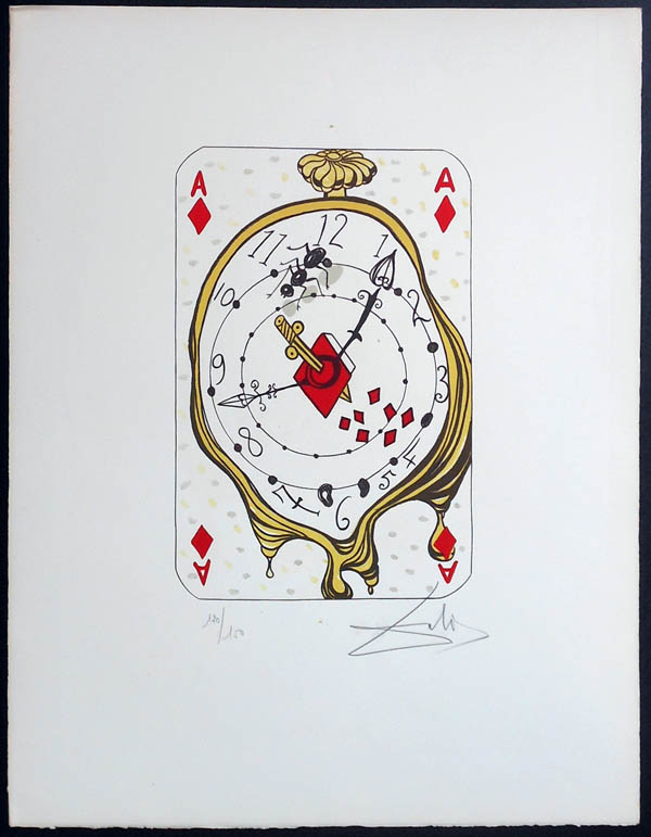 Salvador Dali - Playing Cards - Playing Cards Diamonds - Ace of Diamonds
