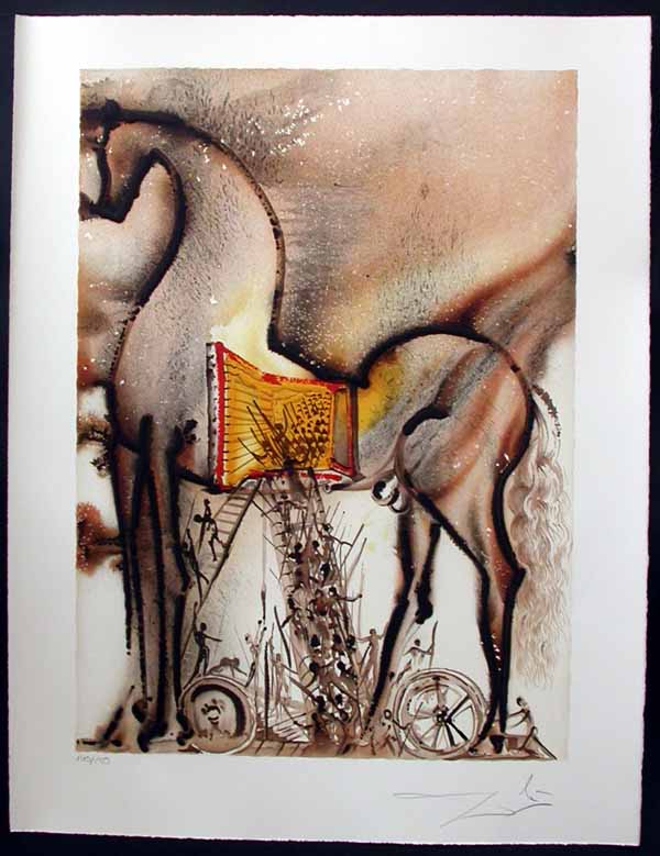 Salvador Dali - Dalinean Horses - Le cheval de Troie