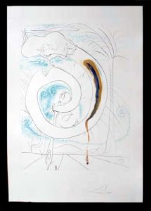 Salvador Dali - La Conquete du Cosmos I & II - The Visceral Circle of theCosmoslithograph