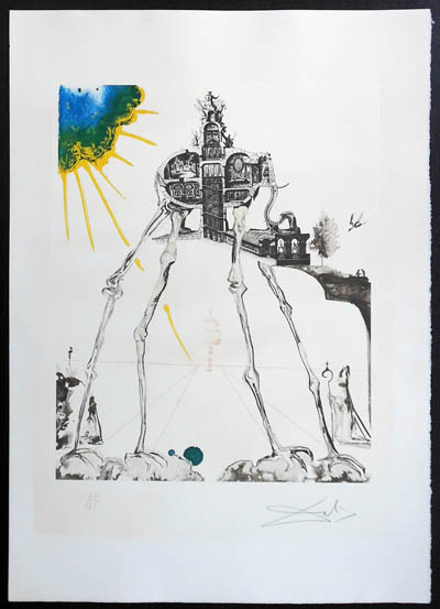 Salvador Dali - Memories of Surrealism Individual Photoliths - Space Elephant