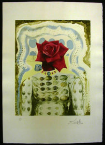 Salvador Dali - Memories of Surrealism Individual Photoliths - Surrealist Flower Girl