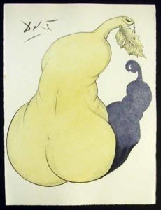 Salvador Dali - Dali Illustre Casanova - Pear and Nude Back