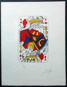 Salvador Dali - Playing Cards - Playing Cards Diamonds - King of Diamonds