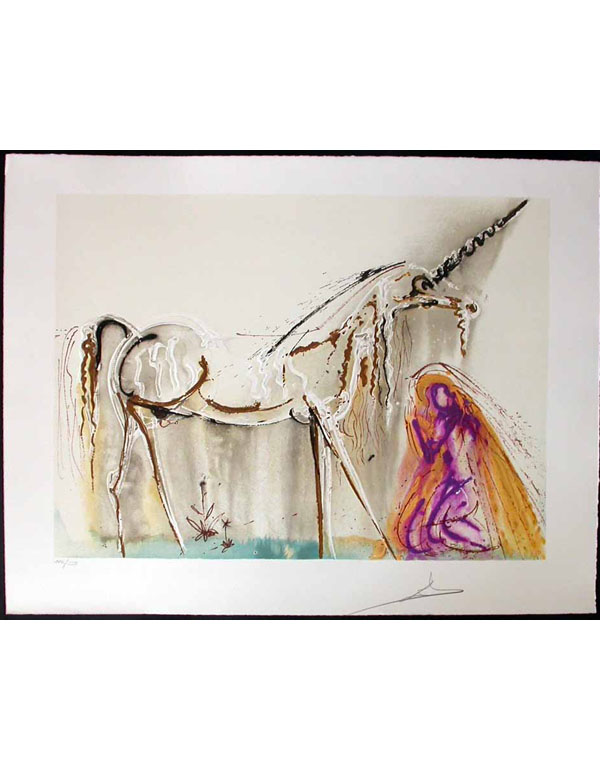 Salvador Dali - Dalinean Horses - La Licorn