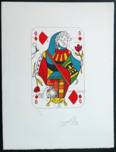 Salvador Dali - Playing Cards - Playing Cards Diamonds - Queen of Diamonds