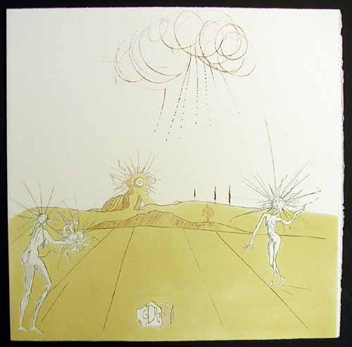 Salvador Dali - Neuf Paysages - Paysage avec Figures