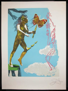 Salvador Dali - Magic Butterfly and the Dream - Release of the Psychic Spirit