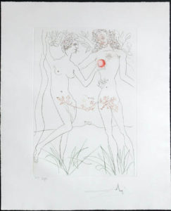 Salvador Dali - Famous Loves (Les Amours Celebres) - Adam and Eve