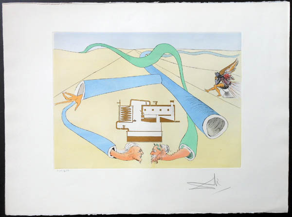 Salvador Dali - Hommage to Leonardo da Vinci - Catalytic Cracker