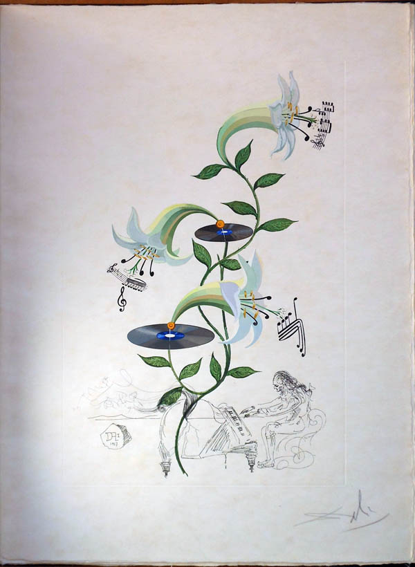 Salvador Dali - Flora Dalinae (FlorDali) - Lilium Musicum (Lily)