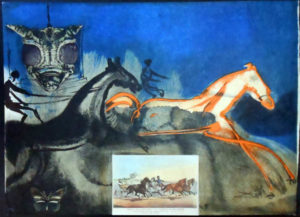 Salvador Dali - Currier & Ives - American Trotting Horses No. 2