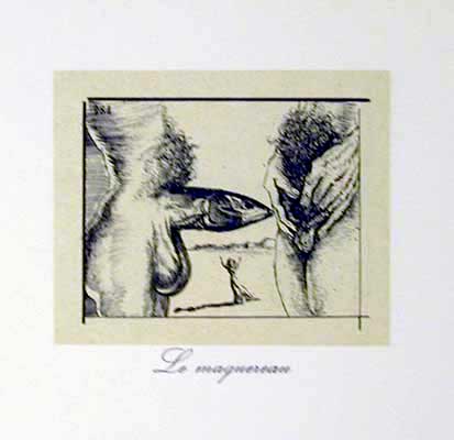 Salvador Dali - Les Metamorphoses Erotiques - Le Magnerian