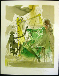 Salvador Dali - Carmen - The Harpist's Allegory of Carmen's Love