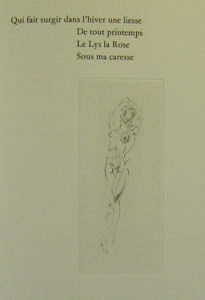 Salvador Dali - Secret Poems by Guillaume Apollinaire - From Nude with Snail