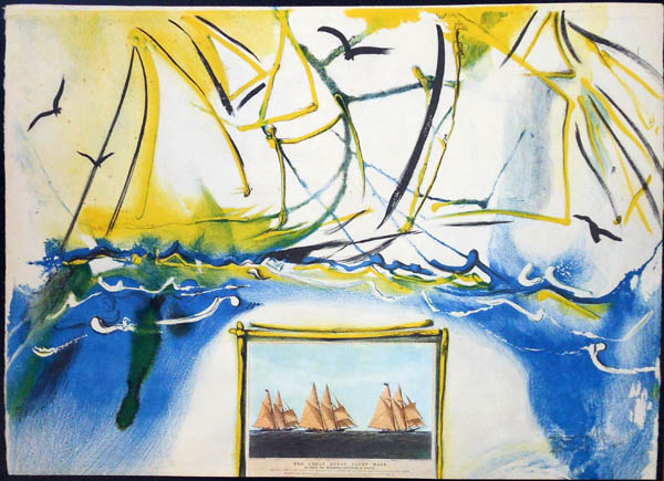 Salvador Dali - Currier & Ives - American Yachting Scene