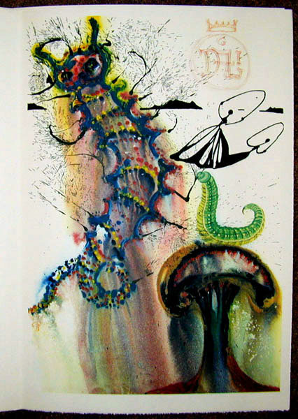 Salvador Dali - Alice in Wonderland - Advice from a Caterpillar