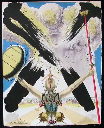 Salvador Dali - Pages choisies de Don Quichotte de la Mancha - The atomic era
