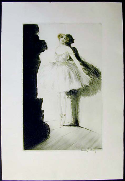 Louis Icart Ballerina in the Wings