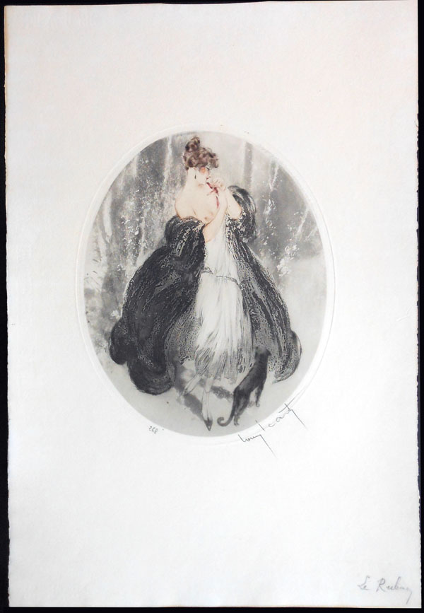 Louis Icart Black Lace