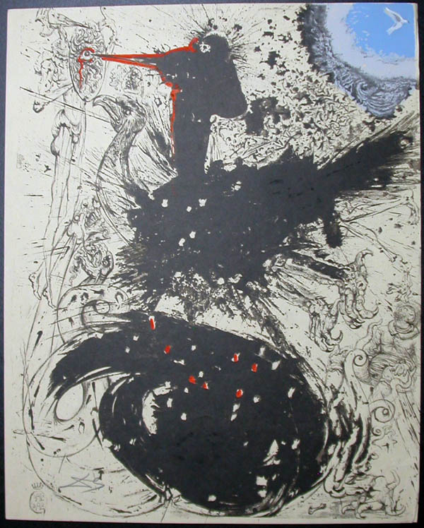 Salvador Dali - Don Quichotte de la Mancha, Book A - 1957 - Les Chimere The Visions