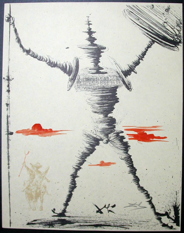 Salvador Dali - Don Quichotte de la Mancha, Book A - 1957 - Don Quichotte