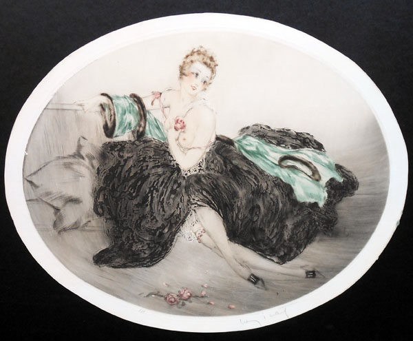 Louis Icart Green Robe