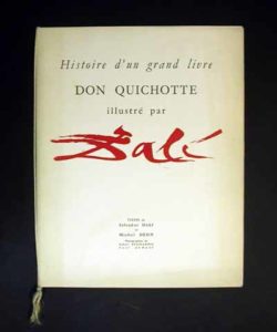 Salvador Dali - Pages choisies de Don Quichotte de la Mancha - Cover for Histoire d'un Grande Livre