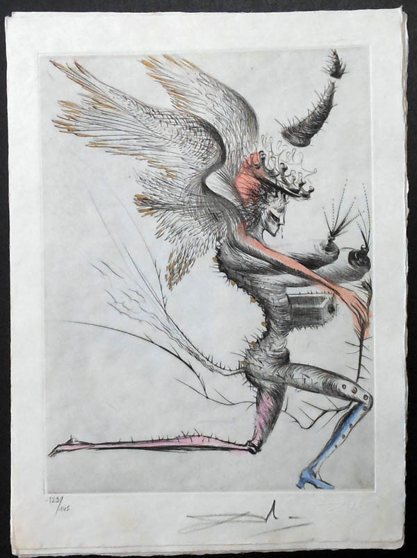 Salvador Dali - La Venus aux Fourrures - Le Demon Aile(The Winged Demon)