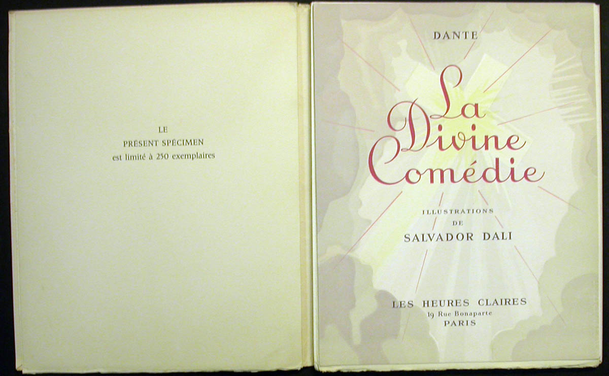 Salvador Dali - Divine Comedy Specimen Book - Tirage