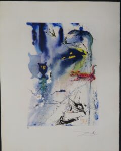 Salvador Dali - Signed Alice In Wonderland - Signed A Caucus Race and a Long Tale